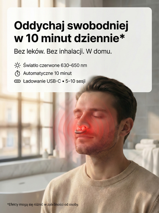 SinusRay™ - ulga w zatkanym nosie w 10 minut